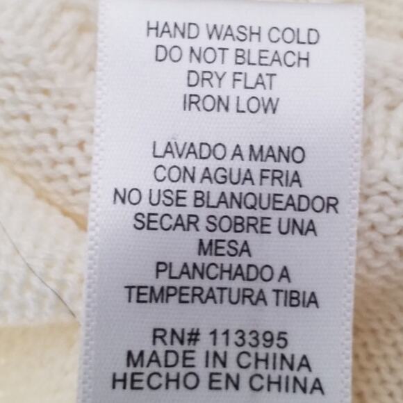 Altar'd State Womens Size Medium Sweater Bell Sleeve Cottage Boho Open Weave - Picture 5 of 7